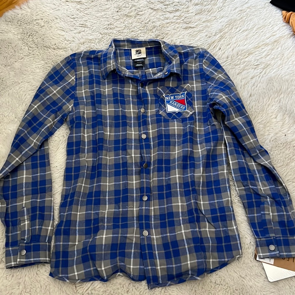 NY Rangers flannel